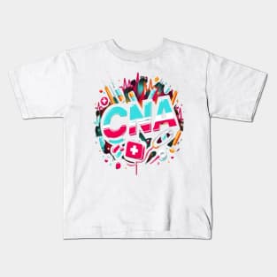 Tie Dye PCA Cute Nurse Day CNA RN Nurse Week Nursing Kids T-Shirt